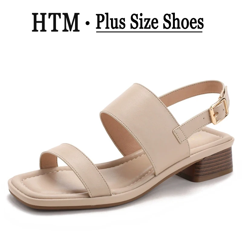 Plus Size 4cm Low Heels Women Sandals Summer Open Toe Strappy Designer Roman Sandals Fashion Party Daily Square Heels Sandalias
Plus Size 4cm Low Heels Women Sandals Summer Open Toe Strappy Designer Roman Sandals Fashion Party Daily Square Heels Sandalias