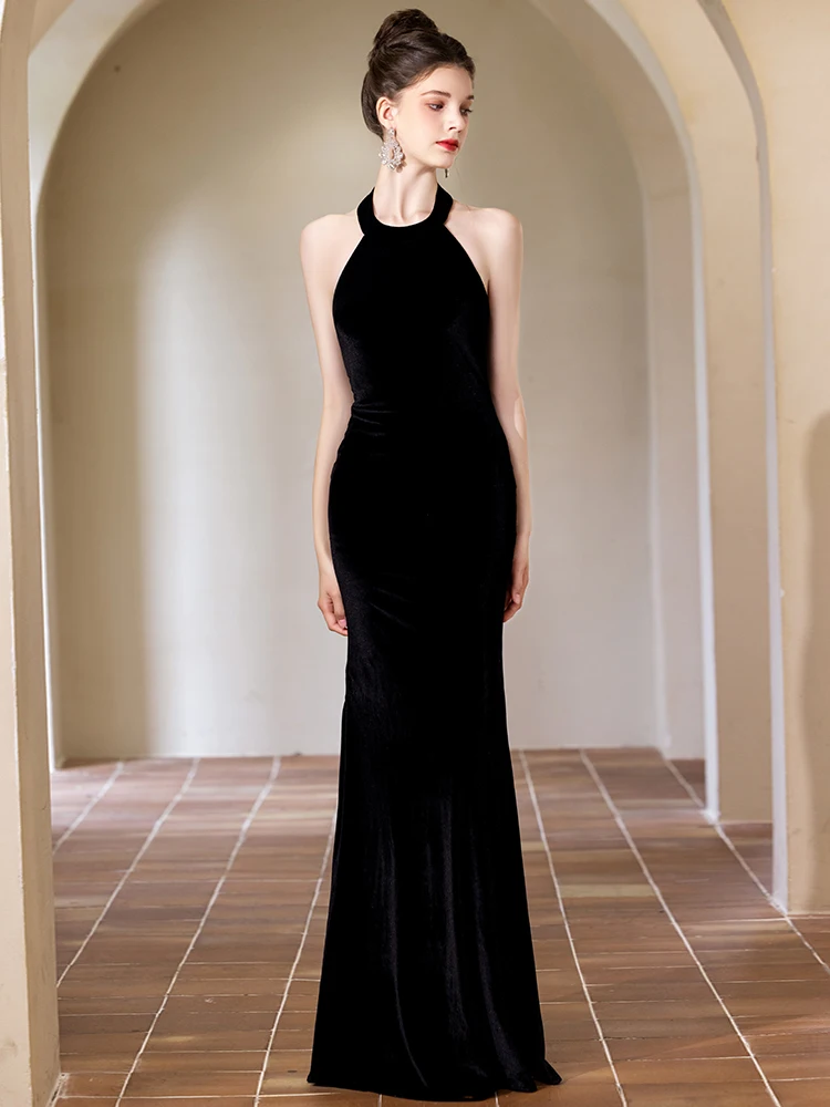 Вечернее бархатное платье Ele с дизайном «рыбий хвост» для женщин, сексуальное, с завышенной талией, длинная юбка из полиэстера, без рукавов
Вечернее бархатное платье Ele с дизайном «рыбий хвост» для женщин, сексуальное, с завышенной талией, длинная юбка из полиэстера, без рукавов