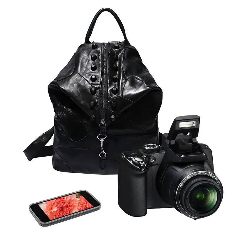 Soft PU Leather Backpack Women Men Casual Versatile Shoulder Bag Daily School Knapsack Travel Cowhide MultiPockets Pack
Soft PU Leather Backpack Women Men Casual Versatile Shoulder Bag Daily School Knapsack Travel Cowhide MultiPockets Pack