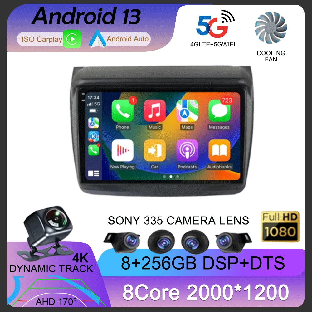 Android 13 для Mitsubishi Pajero Sport 2 L200 Triton 2008 - 2016 автомобильное радио GPS 4G Мультимедийный видеоплеер беспроводной Carplay + авто
Android 13 для Mitsubishi Pajero Sport 2 L200 Triton 2008 - 2016 автомобильное радио GPS 4G Мультимедийный видеоплеер беспроводной Carplay + авто
