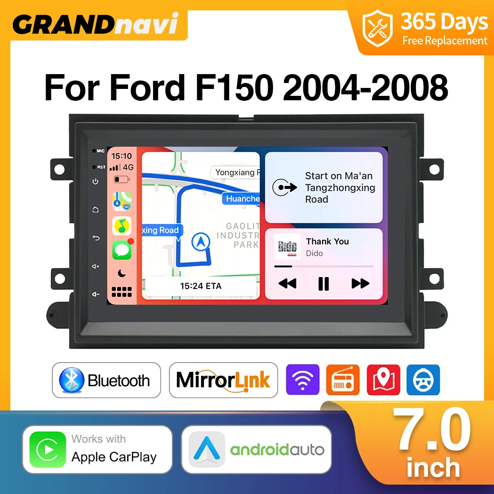 7-дюймовый автомобильный радиоприемник Android 13 для Ford F150 2004-2008 Ford F250/350 2006-2014, мультимедийный аудио беспроводной Carplay Android Auto GPS
7-дюймовый автомобильный радиоприемник Android 13 для Ford F150 2004-2008 Ford F250/350 2006-2014, мультимедийный аудио беспроводной Carplay Android Auto GPS