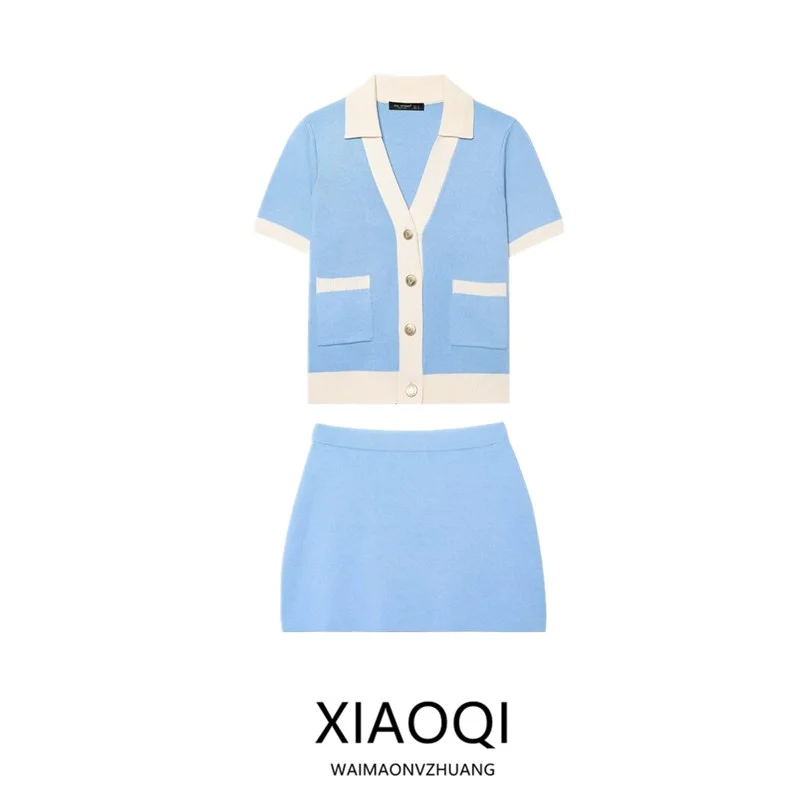 Simple Faionable ort Sve Knitted Jaet New Arrival Summer 2025 Women's Wear Turn-down Collar Sli Ensemble
Simple Faionable ort Sve Knitted Jaet New Arrival Summer 2025 Women's Wear Turn-down Collar Sli Ensemble