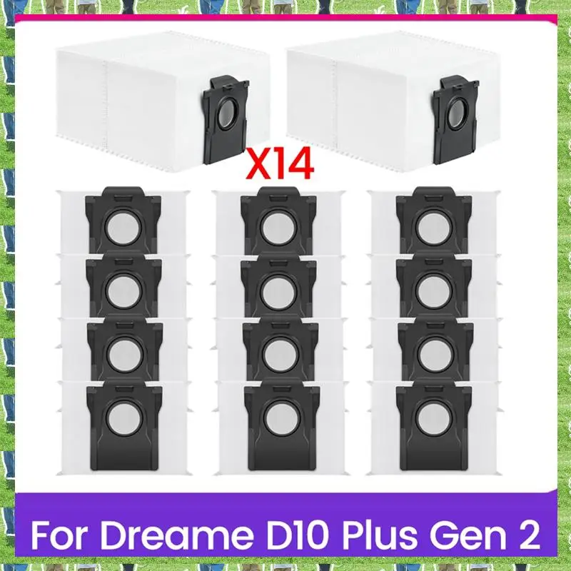 FTS 14 шт. мешки для пыли запасные части для Dreame D10 Plus Gen 2 вакуумные аксессуары мешки для сбора мусора
FTS 14 шт. мешки для пыли запасные части для Dreame D10 Plus Gen 2 вакуумные аксессуары мешки для сбора мусора