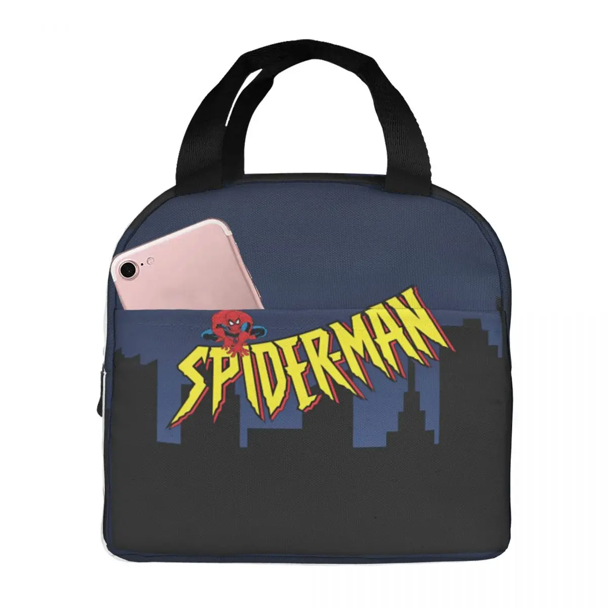 Spider Man 90's Animated Series Title Screen Lunch Bag Portable Lunch Box Work Designer Cooler Bag Funny Thermal Lunch Bags
Spider Man 90's Animated Series Title Screen Lunch Bag Portable Lunch Box Work Designer Cooler Bag Funny Thermal Lunch Bags