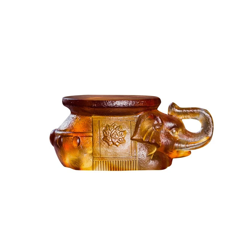 Glazed treasure elephant text study room elegant light luxury ornament
Glazed treasure elephant text study room elegant light luxury ornament