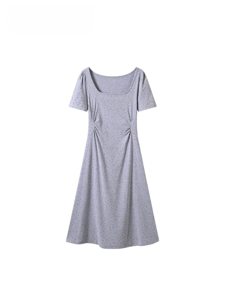 Summer New Style CaraCLUB plus Size Short Sleeve Dress Women's College Style Slimming Age-Defying Square Collar Dress
Summer New Style CaraCLUB plus Size Short Sleeve Dress Women's College Style Slimming Age-Defying Square Collar Dress