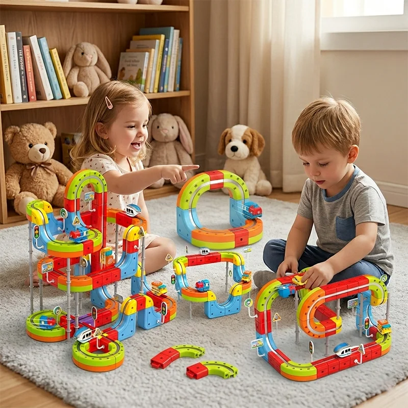 Electric Magnetic Track Set Motorized Train Anti Gravity Magic Railway Maze DIY Building Blocks Educational Toys Kids Gift
Electric Magnetic Track Set Motorized Train Anti Gravity Magic Railway Maze DIY Building Blocks Educational Toys Kids Gift