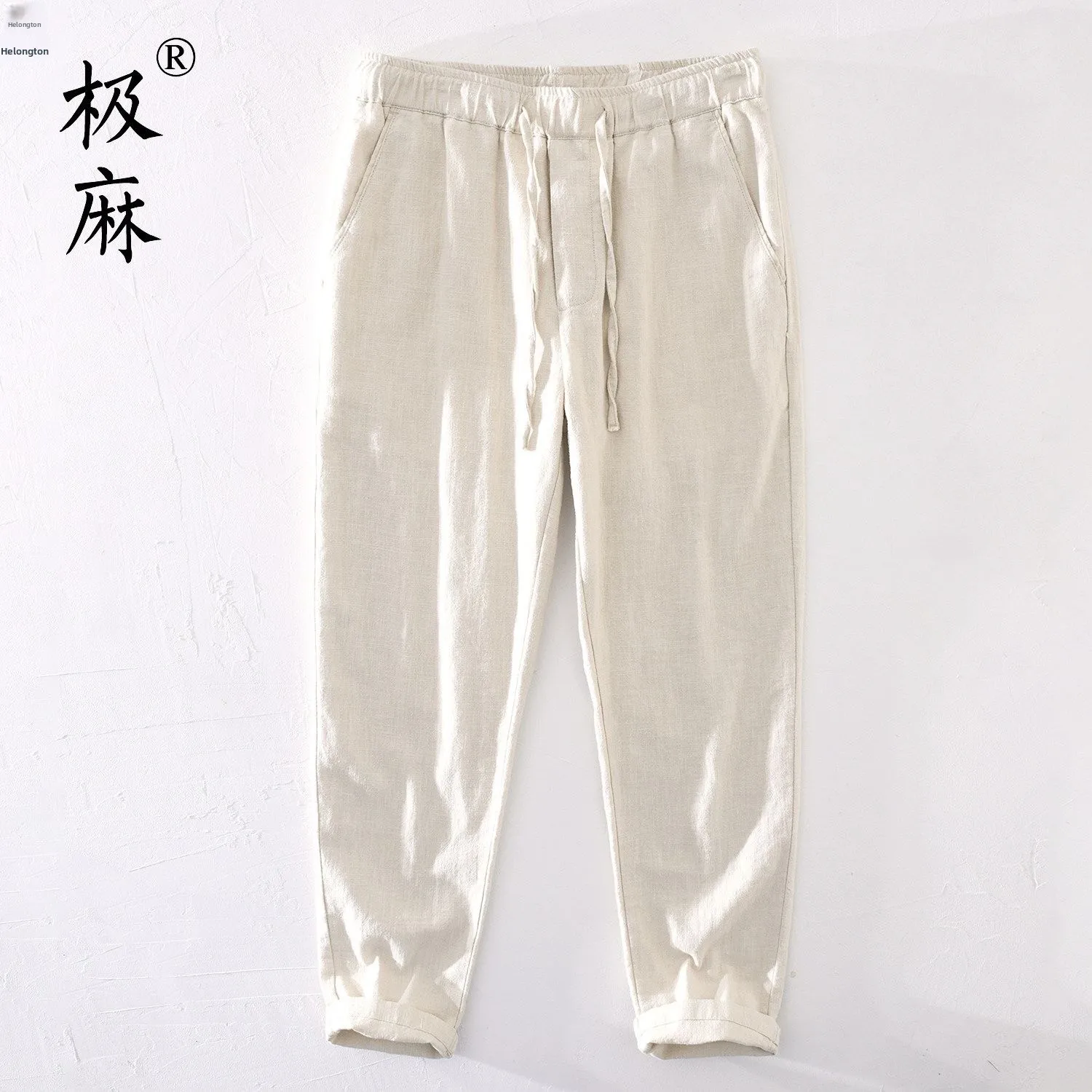 Retro Hemp Cotton Linen Casual Pants Men Loose Fit Straight Leg Drawstring Ankle Length Pure Color Summer Fashion Trousers
Retro Hemp Cotton Linen Casual Pants Men Loose Fit Straight Leg Drawstring Ankle Length Pure Color Summer Fashion Trousers