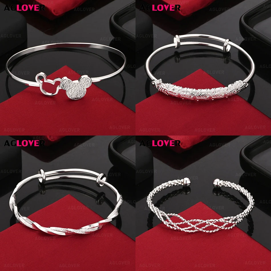 AGLOVER 925 Sterling Silver Concubine Gypsophila Peacock Bracelet Woman Charm Cute Birthday Gift Jewelry
AGLOVER 925 Sterling Silver Concubine Gypsophila Peacock Bracelet Woman Charm Cute Birthday Gift Jewelry