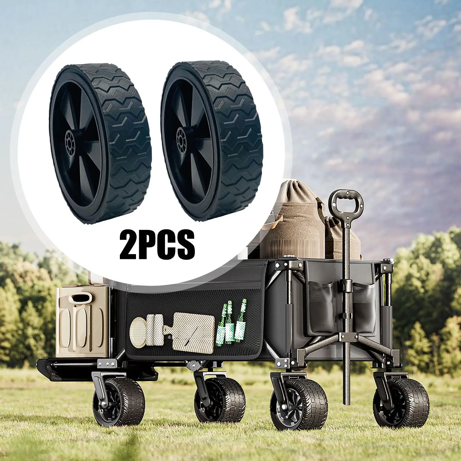 2Pcs Hand Truck Wheels Replaces Part Lawnmower Grill Wheel 5 inch Tire for Wagon
2Pcs Hand Truck Wheels Replaces Part Lawnmower Grill Wheel 5 inch Tire for Wagon