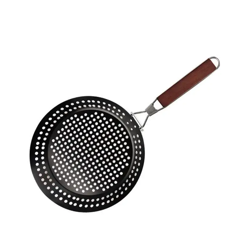 R9UF Round Grilling Basket with Wooden Handle Foldable Non-Stick Grill Pan
R9UF Round Grilling Basket with Wooden Handle Foldable Non-Stick Grill Pan