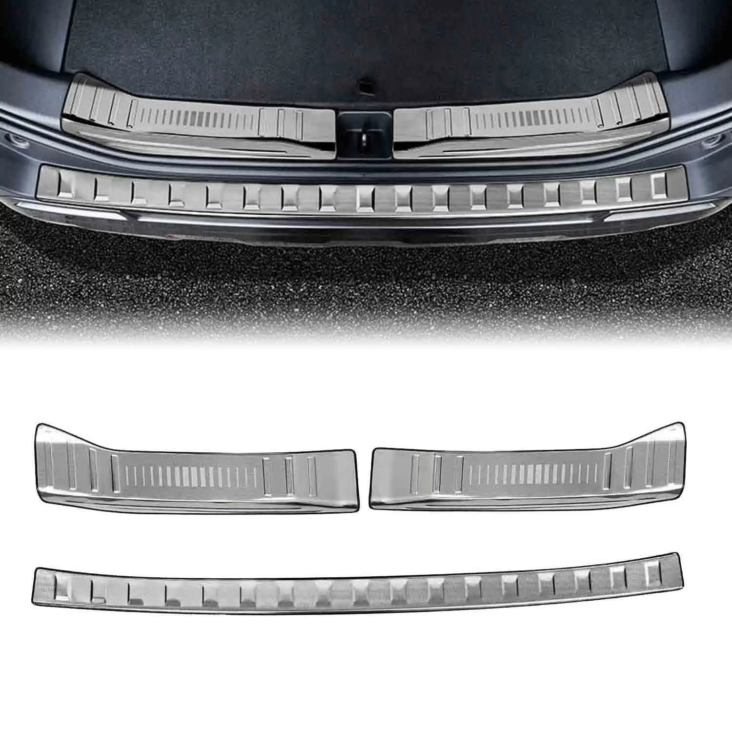 For Toyota RAV4 XA60 2026 Car Rear Bumper Cover Trunk Sill Plate Guard Stainless Steel Protector Parts 3pcs
For Toyota RAV4 XA60 2026 Car Rear Bumper Cover Trunk Sill Plate Guard Stainless Steel Protector Parts 3pcs