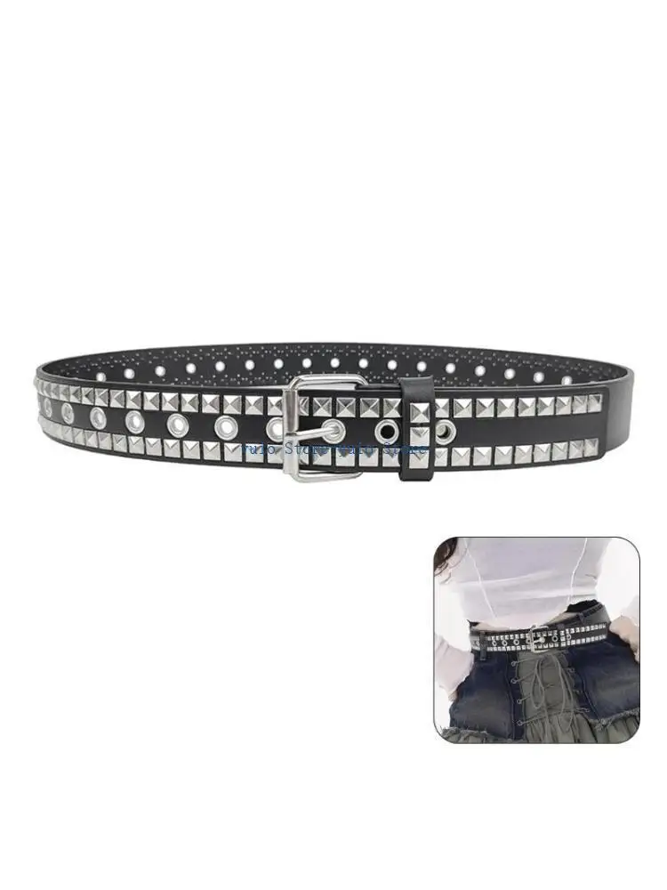 X7XB Pin Buckle Belt Cool PU Belts Subculture Rivet Studded Belt Female Jeans Belt
X7XB Pin Buckle Belt Cool PU Belts Subculture Rivet Studded Belt Female Jeans Belt