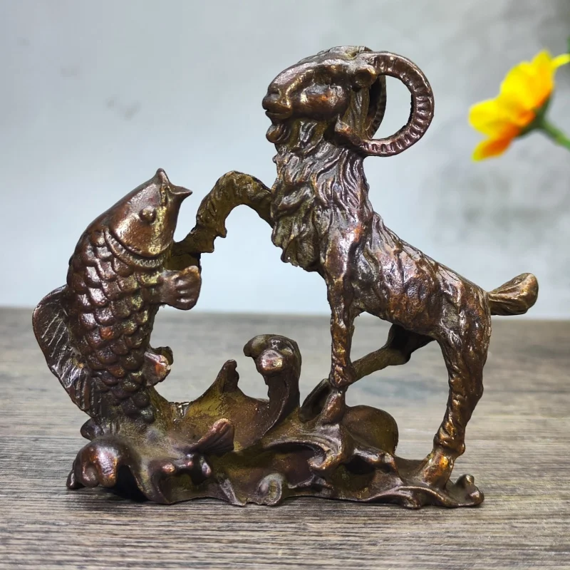 Rural vintage collectible twelve zodiac sheep ornaments, symbolizing good fortune and abundance, home decoration, bronze collect
Rural vintage collectible twelve zodiac sheep ornaments, symbolizing good fortune and abundance, home decoration, bronze collect