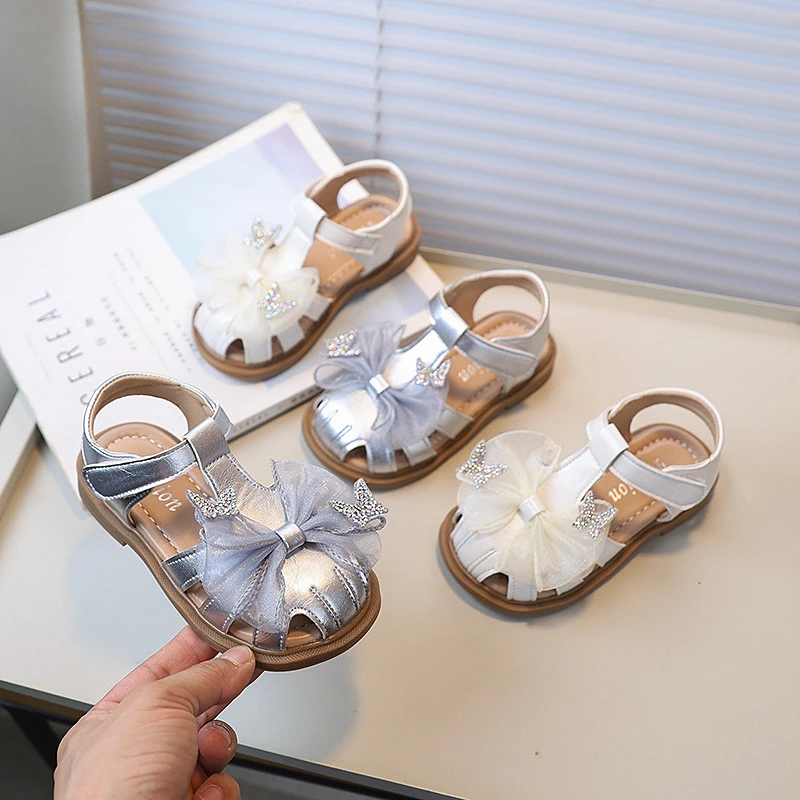 Children's Sandals Sweet New Girls Princess Shoes Fashion Wedding Party Lace Bowknot Kids Causal Summer Flat Sandals Elegant
Children's Sandals Sweet New Girls Princess Shoes Fashion Wedding Party Lace Bowknot Kids Causal Summer Flat Sandals Elegant