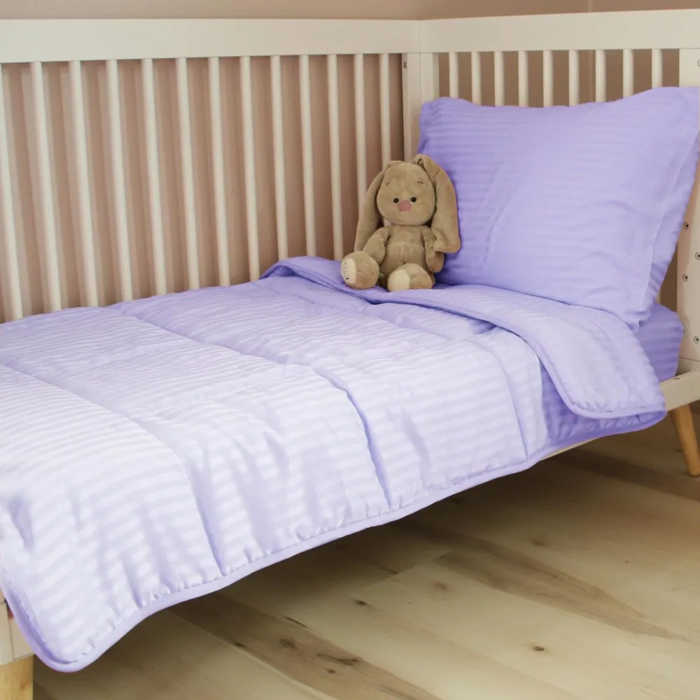 Toddler Bedding Set - 4 Piece Hypoallergenic Baby Crib Bedding Set for Boys and Girls, Includes Toddler Comforter, Flat Sheet,
Toddler Bedding Set - 4 Piece Hypoallergenic Baby Crib Bedding Set for Boys and Girls, Includes Toddler Comforter, Flat Sheet,