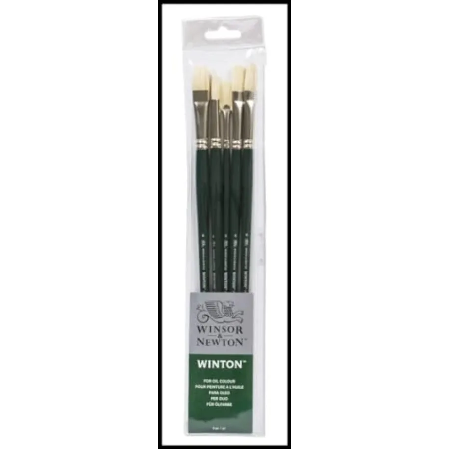 Winton Long Handle Brush 5 Pack (Round 6 Filbert 6 Flat 6 Bright 8 Fan 3
Winton Long Handle Brush 5 Pack (Round 6 Filbert 6 Flat 6 Bright 8 Fan 3