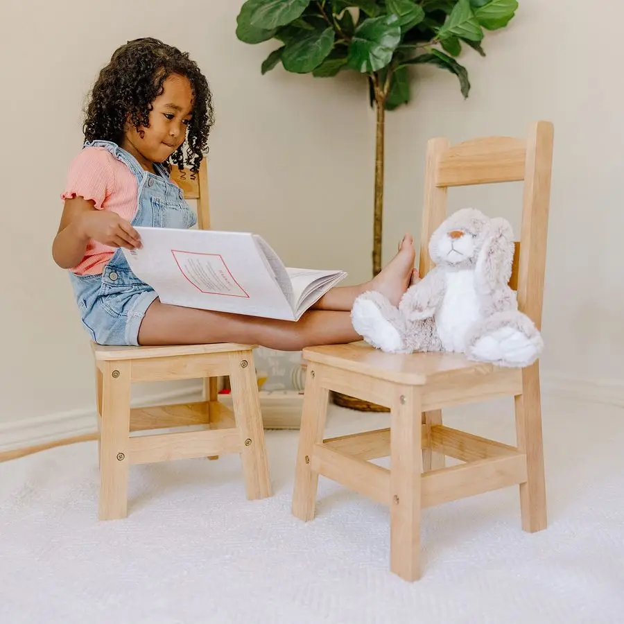 Wooden Chairs, Set of 2 Blonde Furniture for Playroom
Wooden Chairs, Set of 2 Blonde Furniture for Playroom
