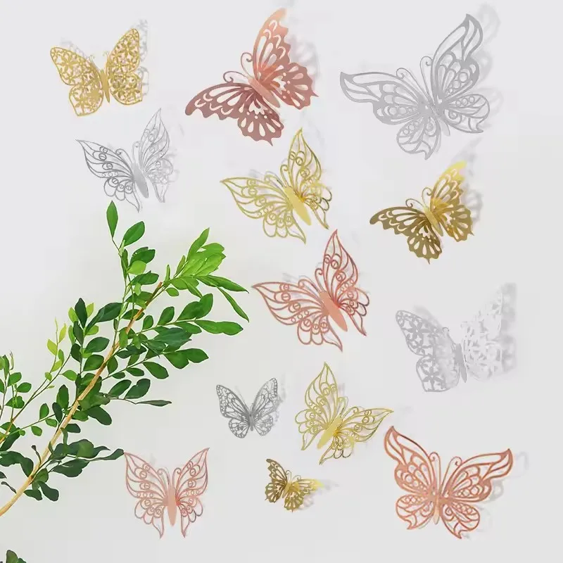 Vivid 12pcs 3D Hollow Butterflies Wall Stickers DIY for Wedding Decoration Children Room Decor Living Room Kids Bedroom
Vivid 12pcs 3D Hollow Butterflies Wall Stickers DIY for Wedding Decoration Children Room Decor Living Room Kids Bedroom