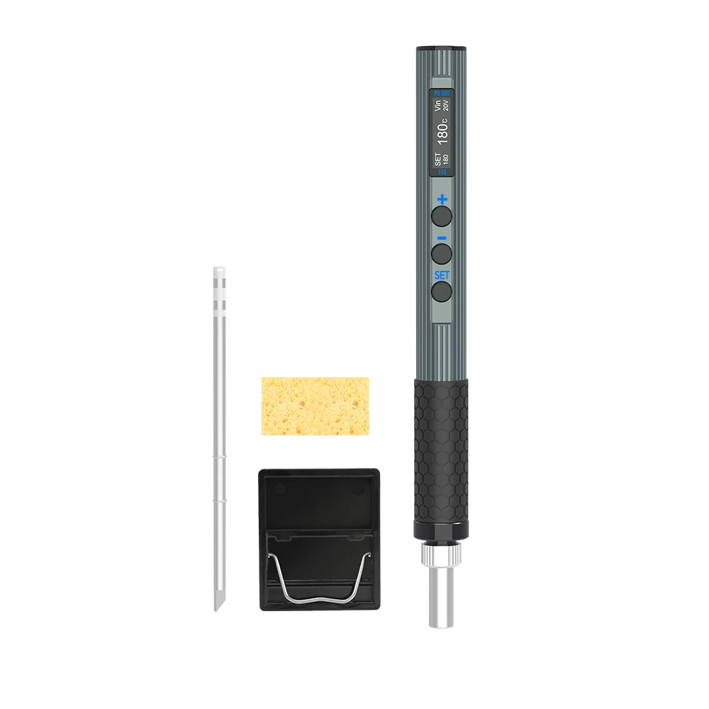 65W Portable T12 Electric Soldering Iron PD QC Rapid Heating Soldering Pen Temp Calibration Voltage Adjust
65W Portable T12 Electric Soldering Iron PD QC Rapid Heating Soldering Pen Temp Calibration Voltage Adjust