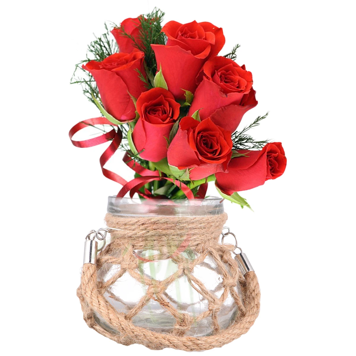 Rustic Vase Rope Glass Flowerpot Green Plant Container Hydroponics Rope Glass Vase Planter Home Decor Gift
Rustic Vase Rope Glass Flowerpot Green Plant Container Hydroponics Rope Glass Vase Planter Home Decor Gift