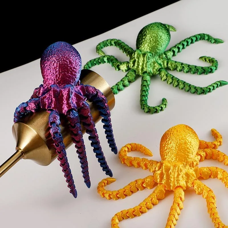 3D Printed Octopus Creative Movable Octopus Figurines Fidget Toys 3D Printed Toys Home Decor Desktop Ornament for Kids Gift
3D Printed Octopus Creative Movable Octopus Figurines Fidget Toys 3D Printed Toys Home Decor Desktop Ornament for Kids Gift