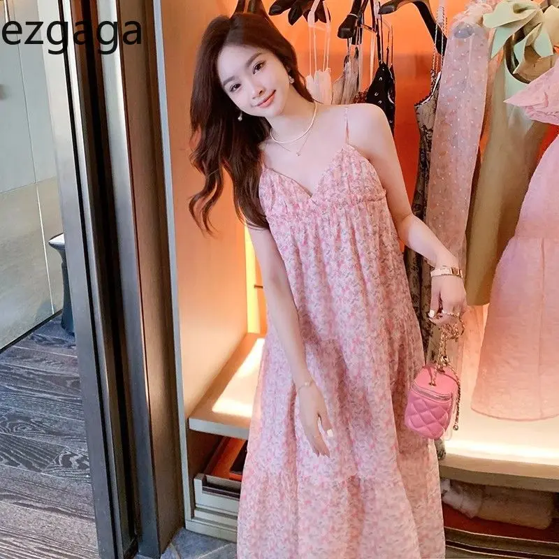 Ezgaga Dresses Women Sleeveless Floral Printed V Neck Backless Summer Fashion Sweet Elegant Female Dress Casual Ladies Party
Ezgaga Dresses Women Sleeveless Floral Printed V Neck Backless Summer Fashion Sweet Elegant Female Dress Casual Ladies Party