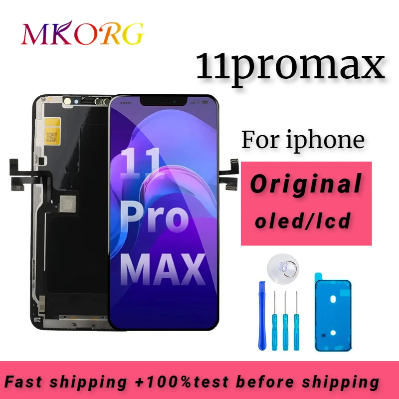 Оригинальный ЖК-экран для IPhone 11 Pro Max Oled сенсорный экран с 3D сенсорным экраном Замена заводского дисплея
Оригинальный ЖК-экран для IPhone 11 Pro Max Oled сенсорный экран с 3D сенсорным экраном Замена заводского дисплея