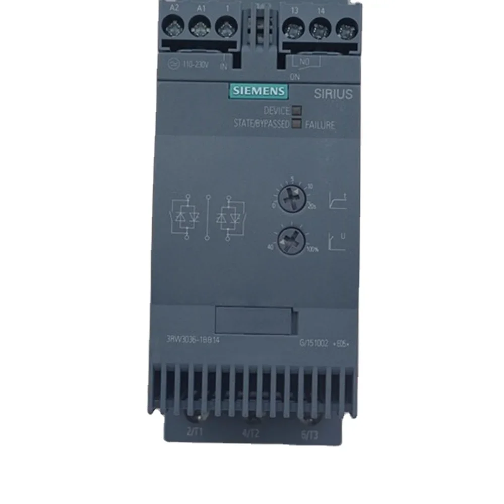 3RW30 3RW40 Series soft start SIRIUS soft starter S0 25 A 11 kW/400 V 3RW3026-2BB04
3RW30 3RW40 Series soft start SIRIUS soft starter S0 25 A 11 kW/400 V 3RW3026-2BB04