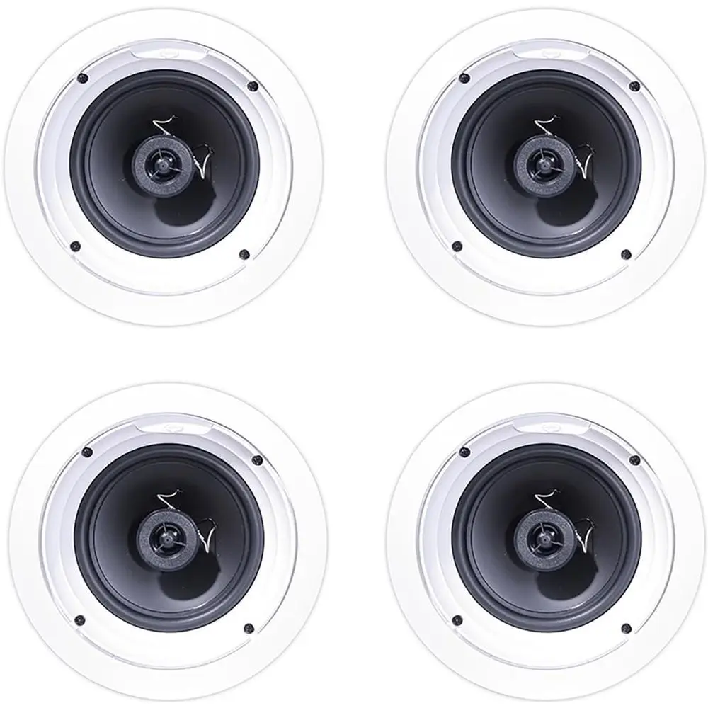 1650-C in-Ceiling Speaker - White (4-Pack) Compact, Easy to Install, Durable
1650-C in-Ceiling Speaker - White (4-Pack) Compact, Easy to Install, Durable
