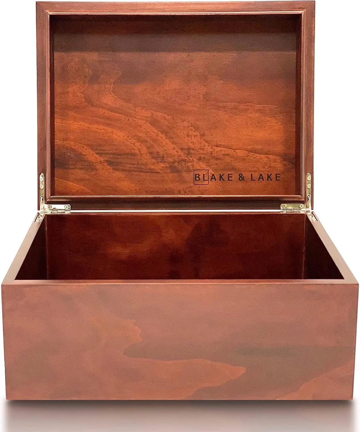 Large Hinged Wood Storage Box Dark Oak Finish Decorative Keepsake Container
Large Hinged Wood Storage Box Dark Oak Finish Decorative Keepsake Container