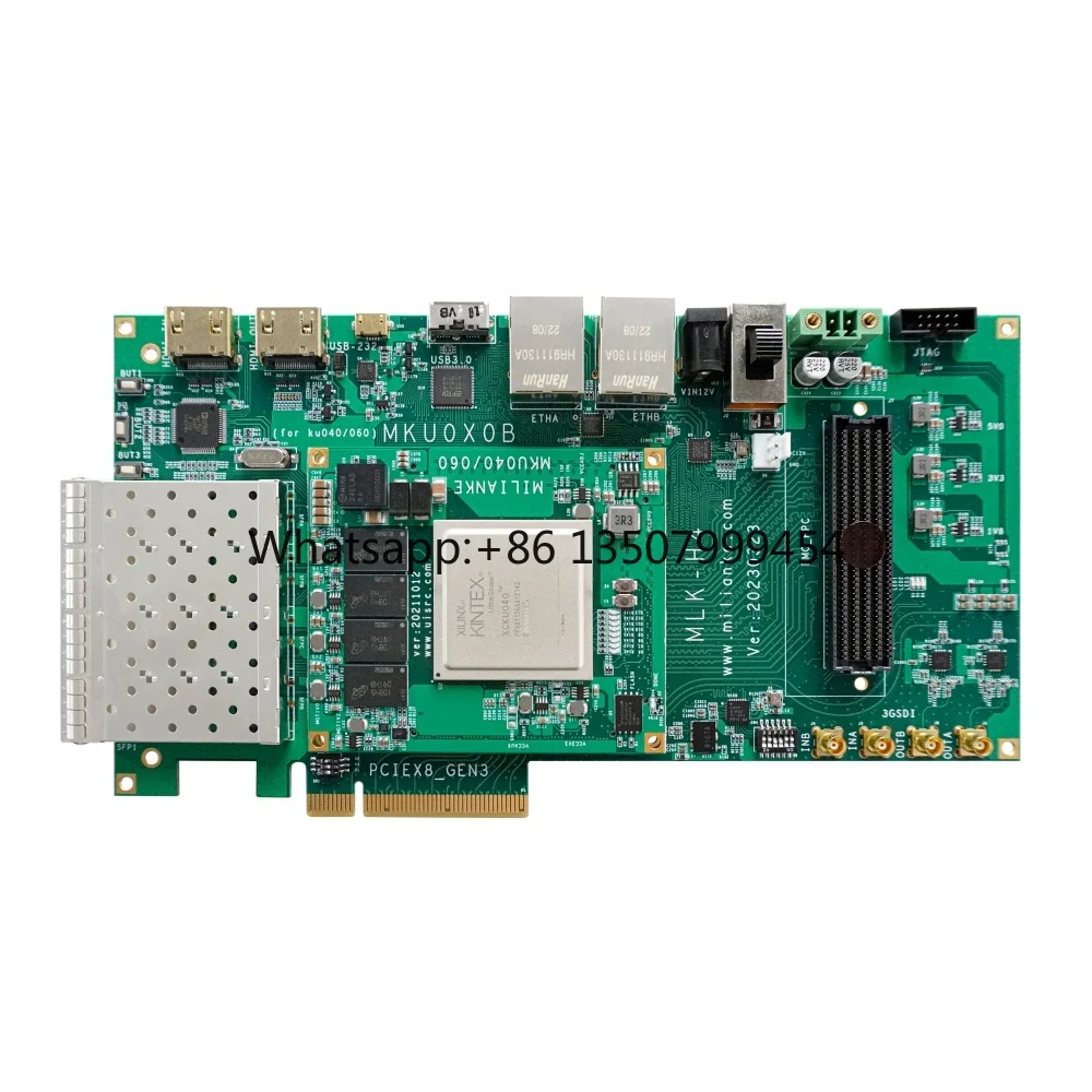 MLK-H4-KU040/KU060 Kintex UltraScale Development Board with SDI Gigabit Ethernet DDR4 Video Capture Support
MLK-H4-KU040/KU060 Kintex UltraScale Development Board with SDI Gigabit Ethernet DDR4 Video Capture Support
