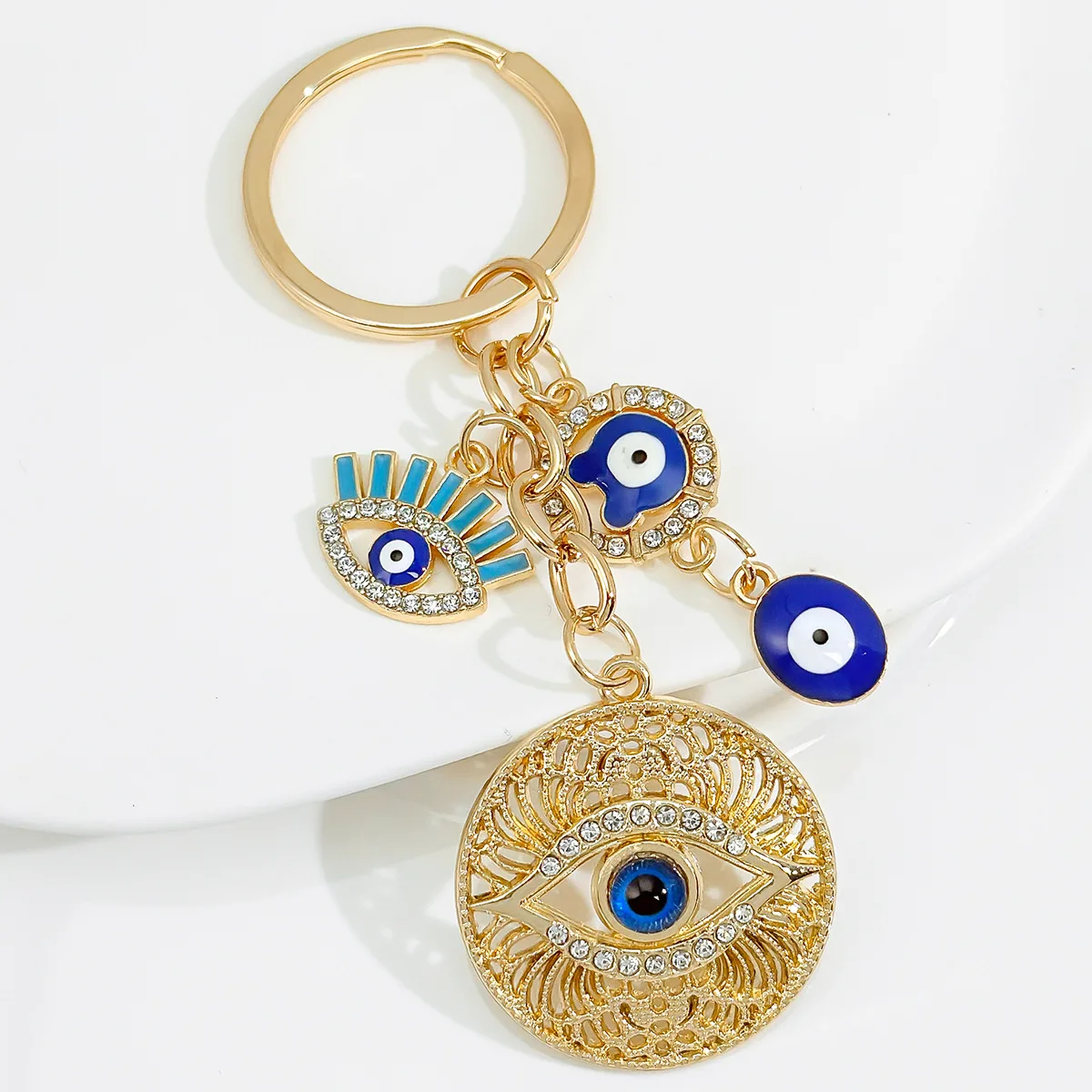 Evil Eye Tassel Keychain Crystal Blue Turkish Eye DIY Accessory Bag Charm Pendant Alloy Jewelry Accessories
Evil Eye Tassel Keychain Crystal Blue Turkish Eye DIY Accessory Bag Charm Pendant Alloy Jewelry Accessories