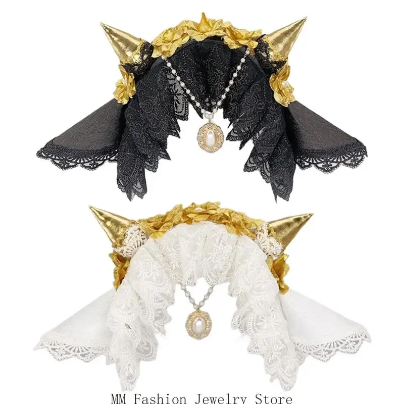 Повязка для волос с рогом дьявола в стиле аниме с кружевной отделкой, дизайн для костюмированных вечеринок, головной убор для и
Повязка для волос с рогом дьявола в стиле аниме с кружевной отделкой, дизайн для костюмированных вечеринок, головной убор для и