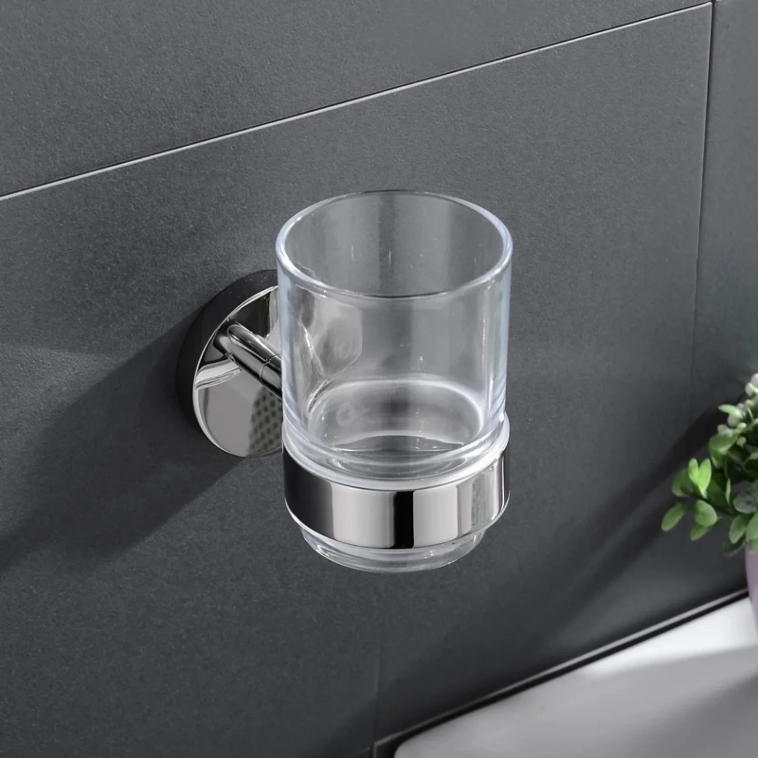 Stainless Steel Wall-Mounted Toothbrush Holder - Sleek Bathroom Organizer For Single Toothbrush & Cup, Durable 304 Stainless
Stainless Steel Wall-Mounted Toothbrush Holder - Sleek Bathroom Organizer For Single Toothbrush & Cup, Durable 304 Stainless