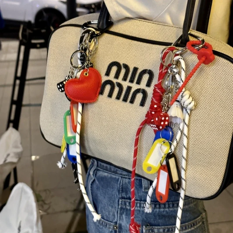 2024 Trend Climbing Rope Bag Pendant Charm French Style Lovely Car Keychain Over Complexity Braided Rope Home Decoration Gifts
2024 Trend Climbing Rope Bag Pendant Charm French Style Lovely Car Keychain Over Complexity Braided Rope Home Decoration Gifts