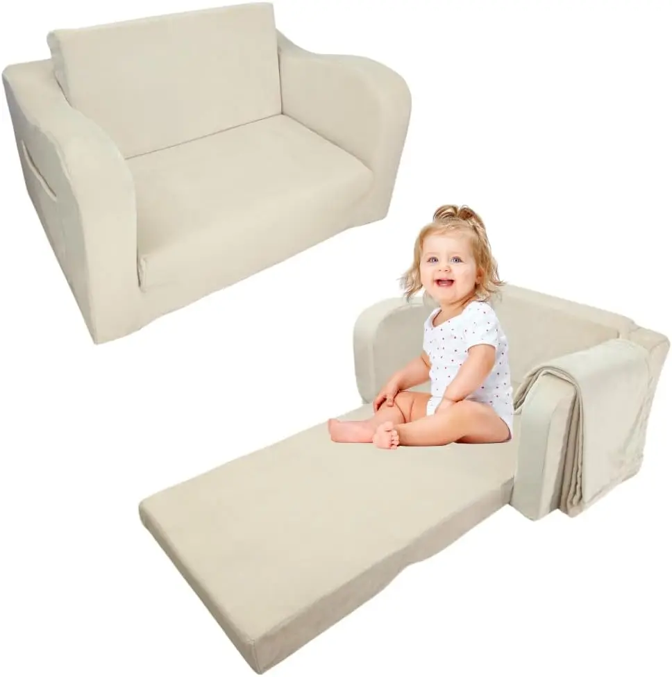 Kids Foam Couch With Blanket, Pre-Assembled Toddlers 2-In-1 Convertible Sofa, Indoor Foadable Lounger Chair & Flip Open Floor
Kids Foam Couch With Blanket, Pre-Assembled Toddlers 2-In-1 Convertible Sofa, Indoor Foadable Lounger Chair & Flip Open Floor