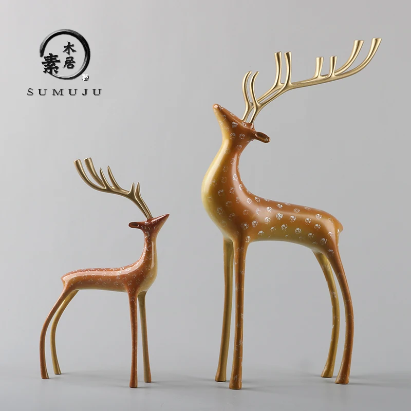 Bronze Painted Deer Living Room Entrance Decorative Item Full Copper Office Home Decorations Art Crafts Tea Pet Cartoon Element
Bronze Painted Deer Living Room Entrance Decorative Item Full Copper Office Home Decorations Art Crafts Tea Pet Cartoon Element