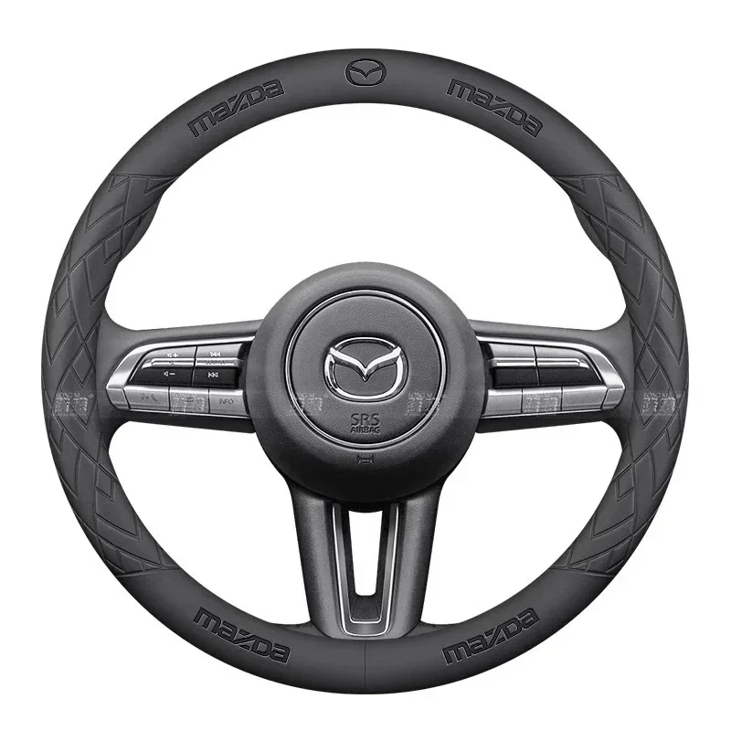 For Mazda 3 5 6 SKYACTIV Axela Atenza CX30 CX5 CX8 CX9 MX5 RX8 RX7 BT50 Leathe Car Steering Wheel Cove 3D Embossing Accessories
For Mazda 3 5 6 SKYACTIV Axela Atenza CX30 CX5 CX8 CX9 MX5 RX8 RX7 BT50 Leathe Car Steering Wheel Cove 3D Embossing Accessories