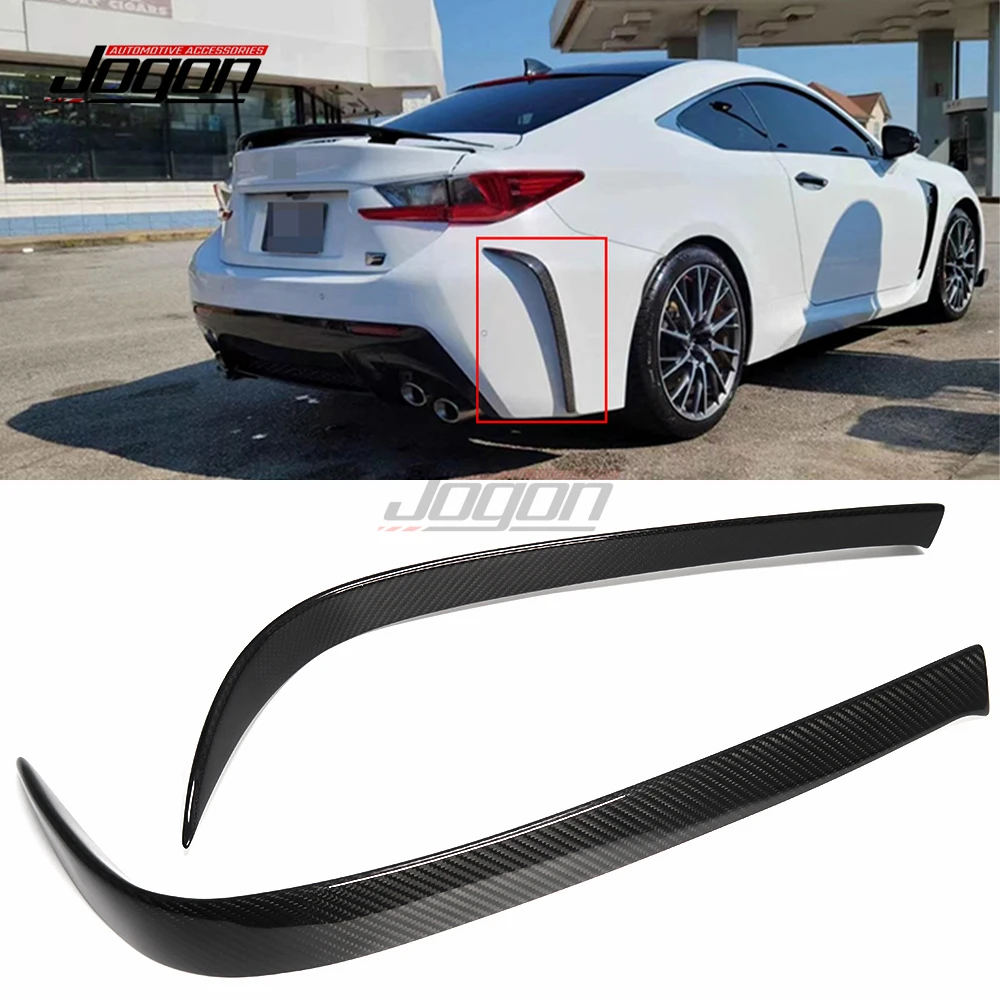 Dry Carbon Exterior Trunk Side Spoiler Strip For Lexus RC F USC10 ART Coupe 2014-2018 Car Rear Splitter Vent Trim Accessories 
Dry Carbon Exterior Trunk Side Spoiler Strip For Lexus RC F USC10 ART Coupe 2014-2018 Car Rear Splitter Vent Trim Accessories