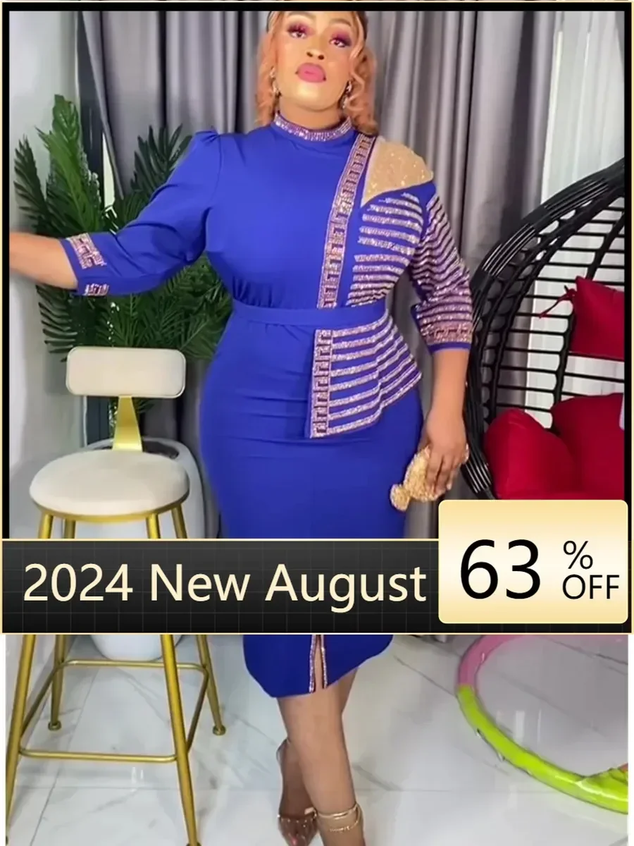 Elegant African Dresses for Women 2024 Summer Africa Clothing Office Lady Evening Party Long Dress Dashiki Ankara Outfit Robe
Elegant African Dresses for Women 2024 Summer Africa Clothing Office Lady Evening Party Long Dress Dashiki Ankara Outfit Robe