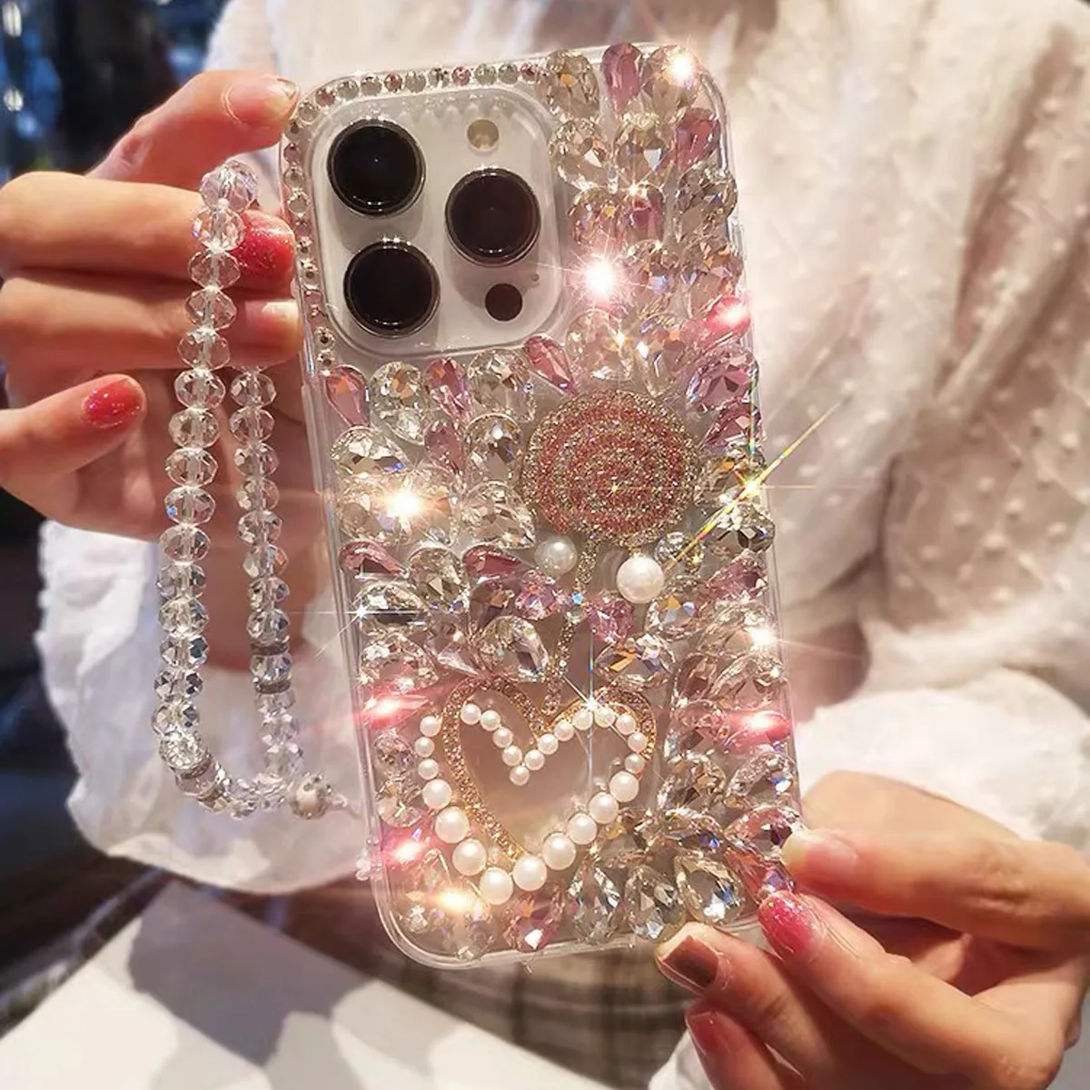 Роскошный 3D чехол для телефона с эффектом леденца и стразами для iPhone 17 16 Pro Max Air 16e 15 14 13 12 11 8 7 Plus X XS XR с ремешком
Роскошный 3D чехол для телефона с эффектом леденца и стразами для iPhone 17 16 Pro Max Air 16e 15 14 13 12 11 8 7 Plus X XS XR с ремешком