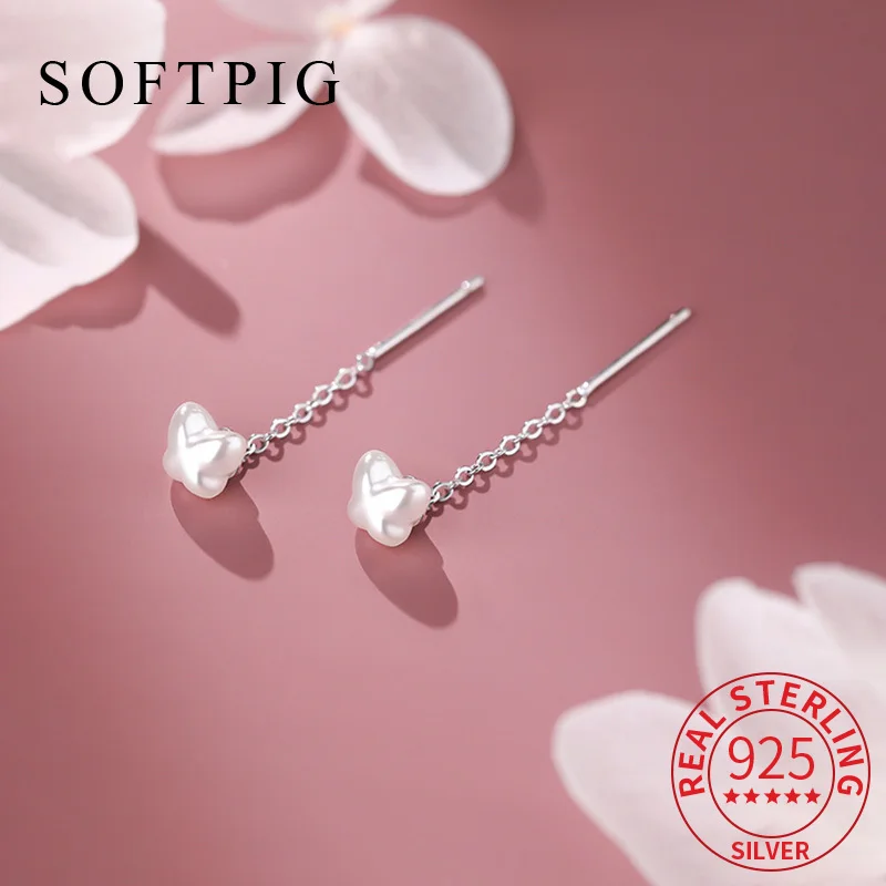 SOFTPIG Real 925 Sterling Silver Short Chain Tassel Mini Stud Earrings for Women Cute Fine Jewelry Light Luxury Accessories
SOFTPIG Real 925 Sterling Silver Short Chain Tassel Mini Stud Earrings for Women Cute Fine Jewelry Light Luxury Accessories