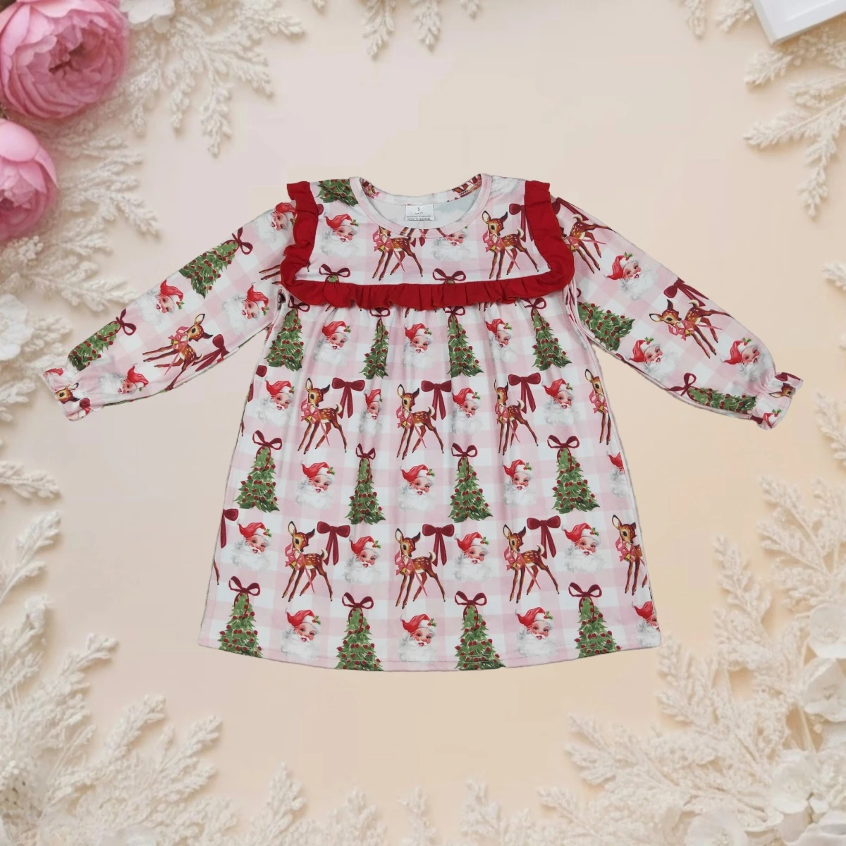 Toddler Little Baby Girl Princess Dress Children Kids Cute Christmas Crewneck Long Sleeves Santa Trees Bib Casual Fall Clothes 
Toddler Little Baby Girl Princess Dress Children Kids Cute Christmas Crewneck Long Sleeves Santa Trees Bib Casual Fall Clothes