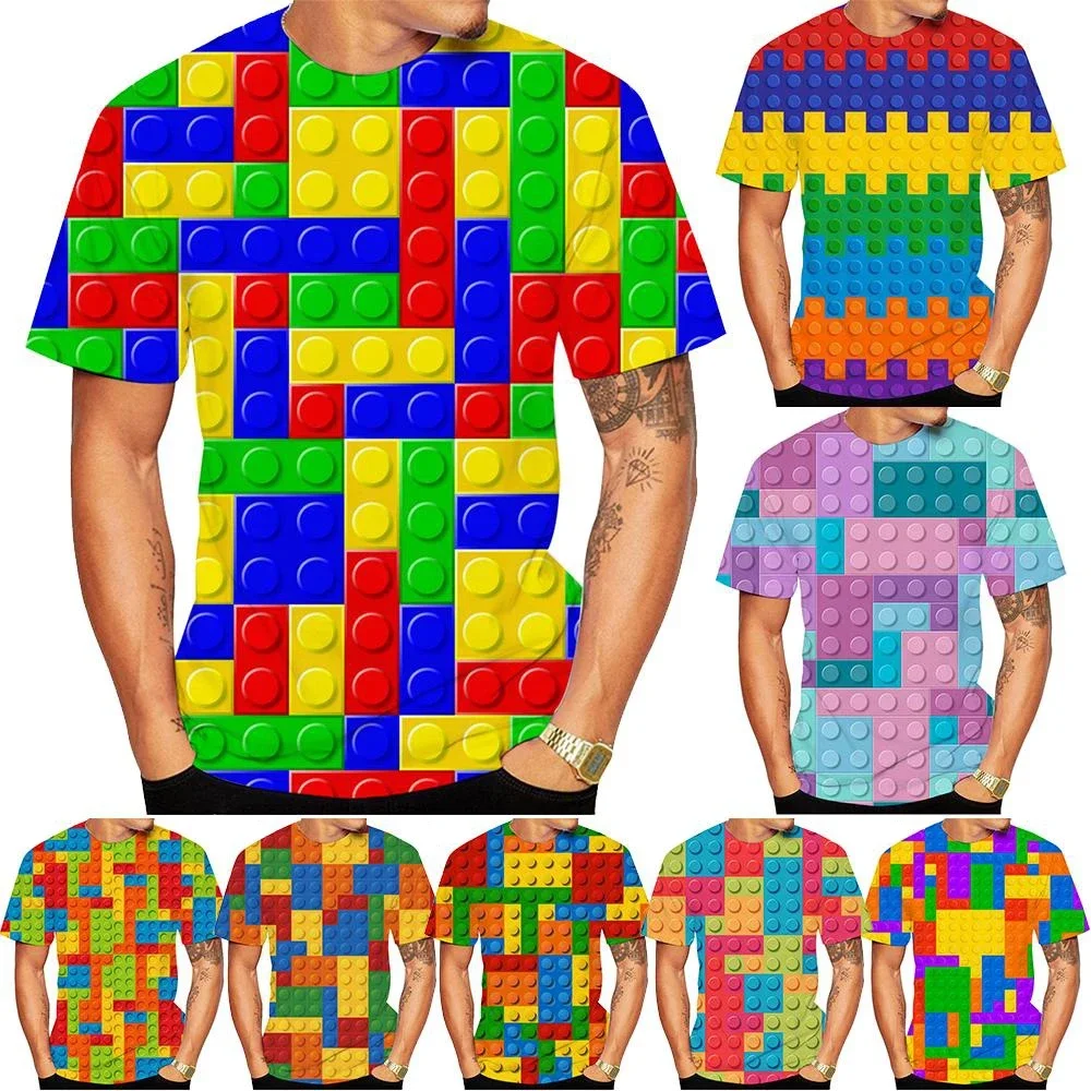 2024 New Fashion Summer 3D Lego Building Blocks Fun Spoof Clothing 3D Printing T-shirt
2024 New Fashion Summer 3D Lego Building Blocks Fun Spoof Clothing 3D Printing T-shirt