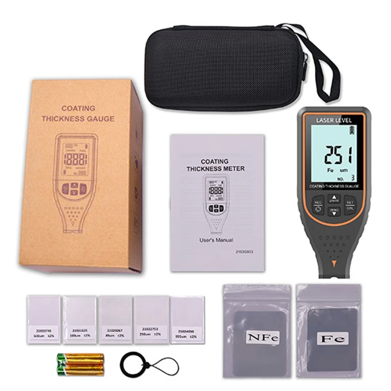 Coating Thickness Gauge Paint Digital Meter Gauge Thickness Meter Auto Measurement 0-1700Um Limit Alarm Data Storage
Coating Thickness Gauge Paint Digital Meter Gauge Thickness Meter Auto Measurement 0-1700Um Limit Alarm Data Storage