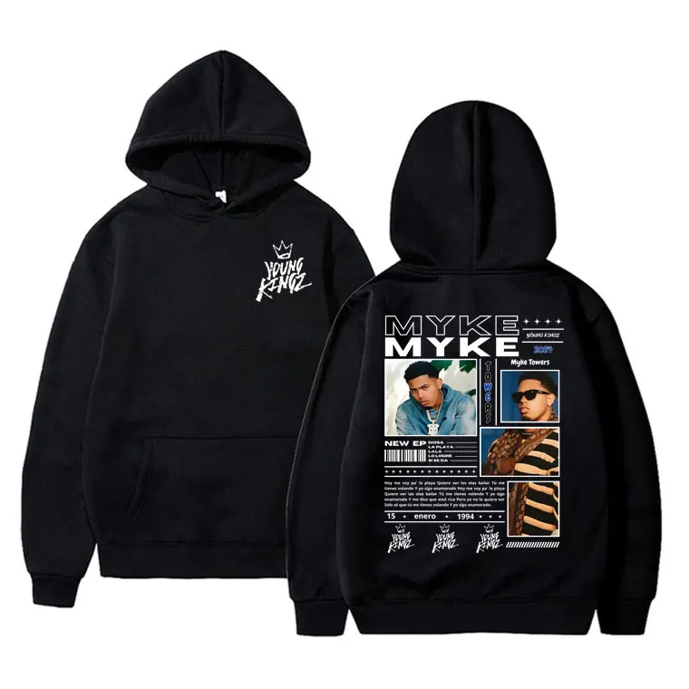 Rapper Myke Towers Print Hoodie Men Women Clothing Trendy Hip Hop Oversized Sweatshirt Male Vintage Casual Fleece Cotton Hoodies
Rapper Myke Towers Print Hoodie Men Women Clothing Trendy Hip Hop Oversized Sweatshirt Male Vintage Casual Fleece Cotton Hoodies