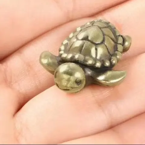 Antique Brass Turtle Sculpture with Heart, Vintage Solid Brass Tea Pet for Good Luck, Pocket Piece Desk Decor for Office &Home 
Antique Brass Turtle Sculpture with Heart, Vintage Solid Brass Tea Pet for Good Luck, Pocket Piece Desk Decor for Office &Home