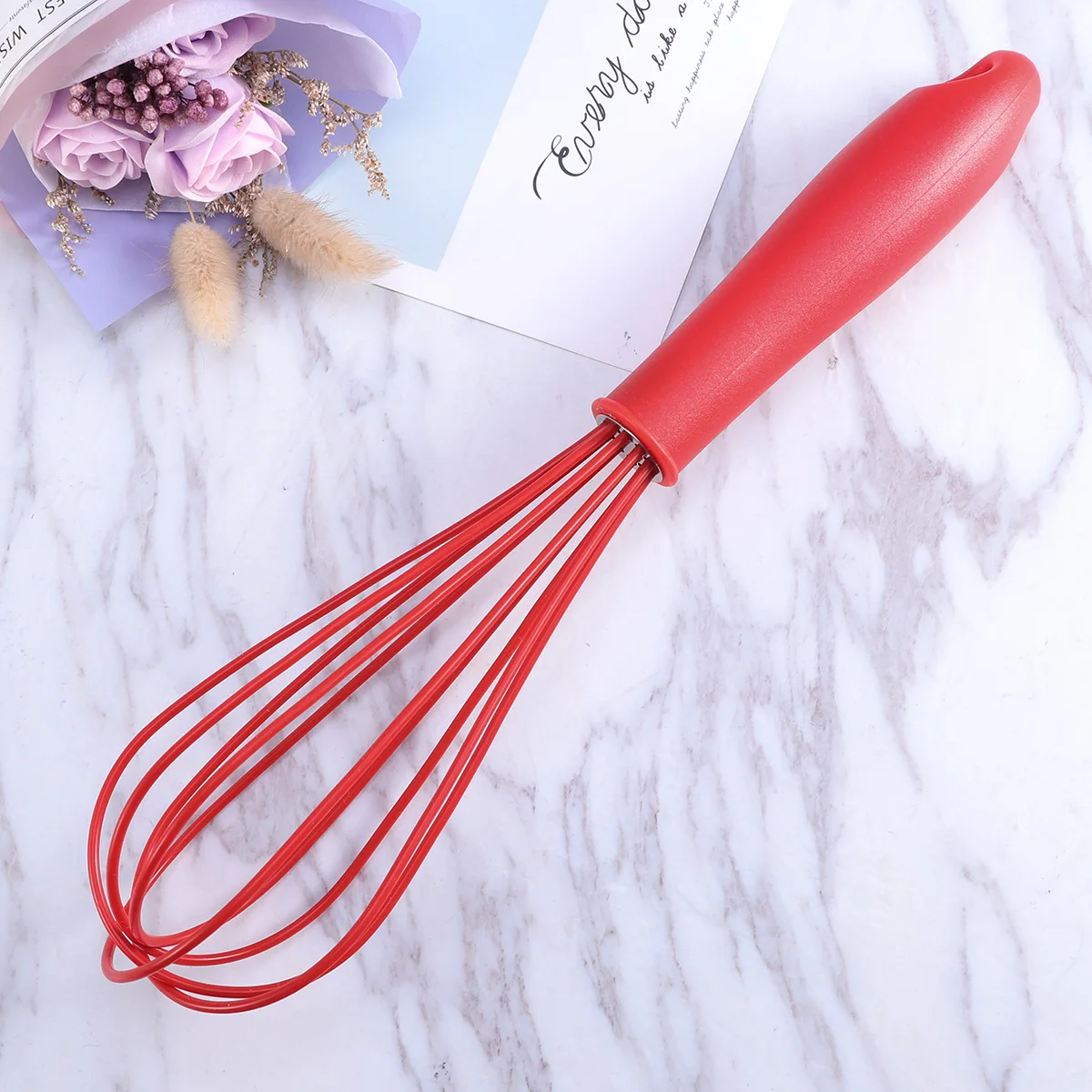 Anti-Slip Egg Beater Silicone Whisk Hand Mixer for Eggs Stirring Baking Cooking Non-Stick Light Weight Ergonomic Handle
Anti-Slip Egg Beater Silicone Whisk Hand Mixer for Eggs Stirring Baking Cooking Non-Stick Light Weight Ergonomic Handle