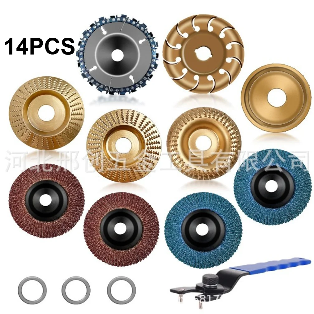 14PCS Woodworking Shaping Grinding Disc Angle Grinder Buffing Wheel Hard Round Polishing Wheel for Wood Carving Trimming Sharpen
14PCS Woodworking Shaping Grinding Disc Angle Grinder Buffing Wheel Hard Round Polishing Wheel for Wood Carving Trimming Sharpen